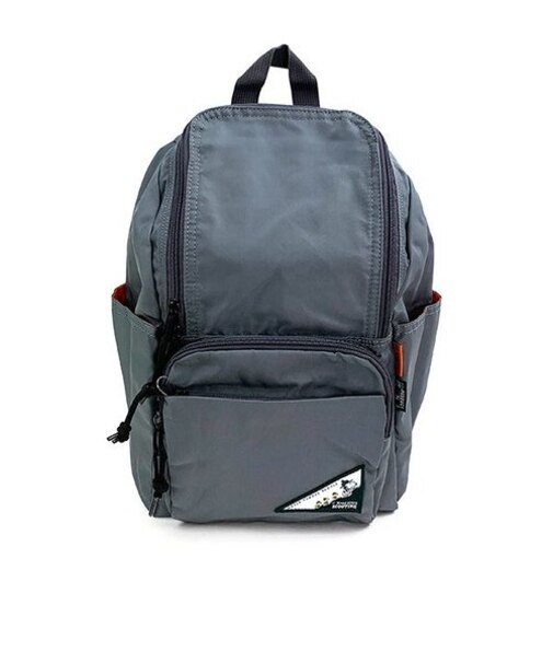 スヌーピー スクエアジップリュック RE-PET グレー リュック 通勤 通学 バッグ