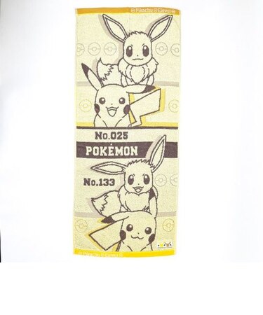 ポケットモンスター フェイスタオル （フォト） クリーム ポケモン