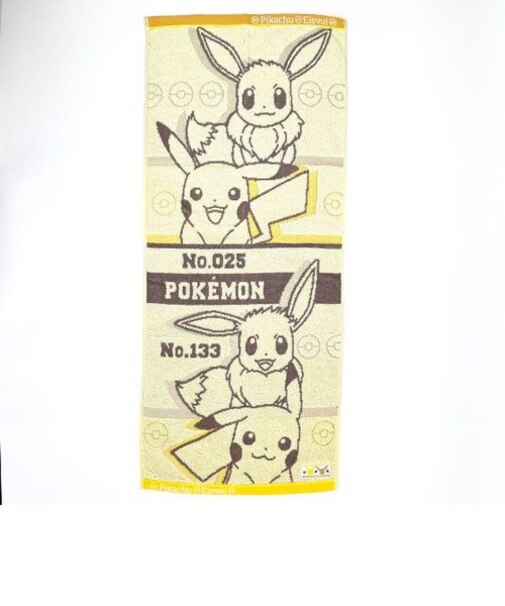 ポケットモンスター フェイスタオル （フォト） クリーム ポケモン
