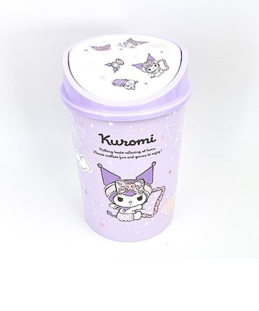 サンリオ クロミ フタ付きダストボックス ゴミ箱 インテリア パープル