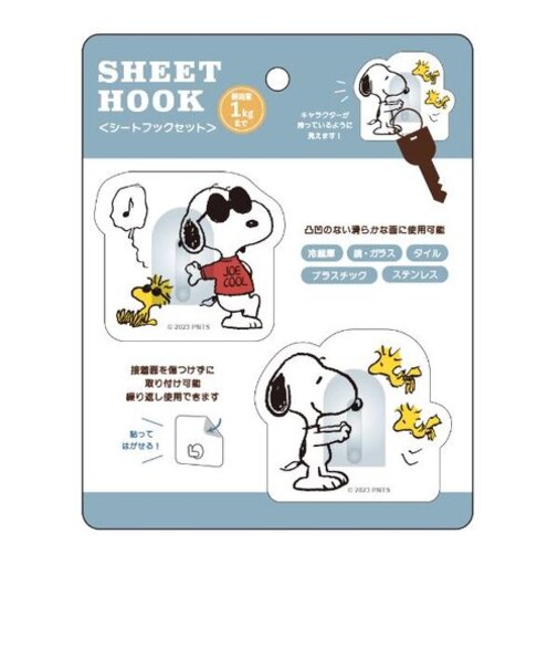 スヌーピー シートフックセット スヌーピー&ウッドストック インテリア SNOOPY