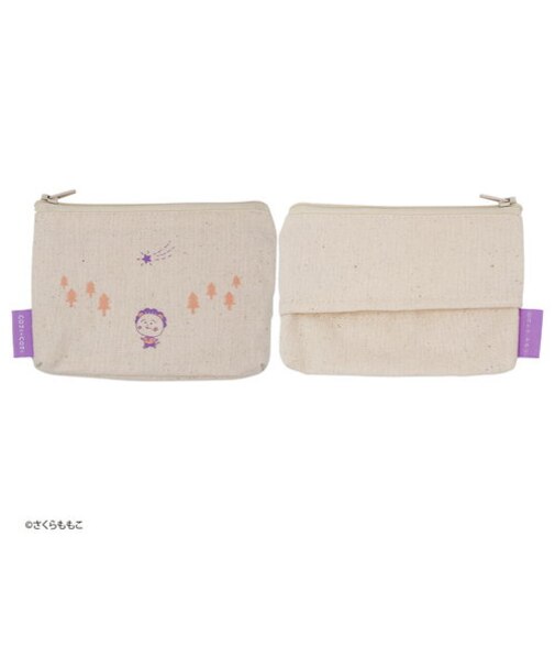 コジコジ ティッシュポケット付きポーチ（コジコジと森） 小物入れ さくらももこ