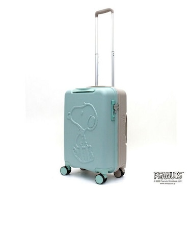 スヌーピー スーツケース （ミント/グレージュ） 機内持ち込み可 32L  SNOOPY