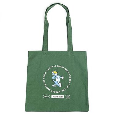 トムとジェリー トム Cheeseキャンバストートバッグ (グリーン)