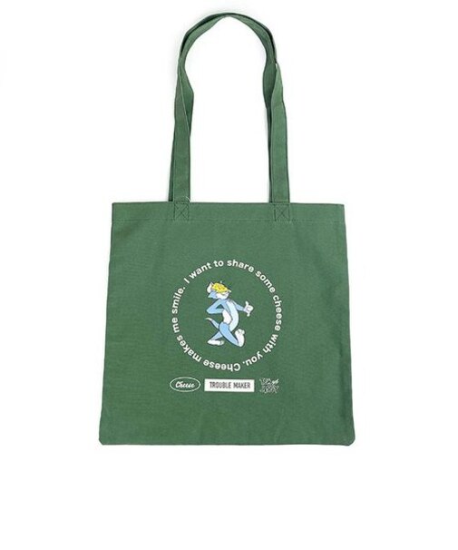 トムとジェリー トム Cheeseキャンバストートバッグ (グリーン)