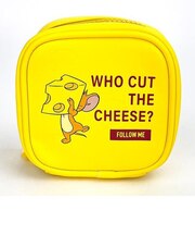 トムとジェリー ジェリー Cheeseスクエアポーチ (レッド)