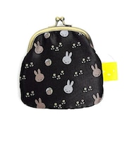 ミッフィー miffy ジャガードがま口財布 (ボール柄) ブラウン ポーチ