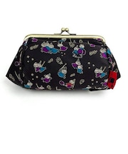 ムーミン ジャガードがま口ポーチ らくがき リトルミィ 小銭入れ