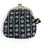 11ぴきのねこ ジャガードがま口財布(かお) グリーン