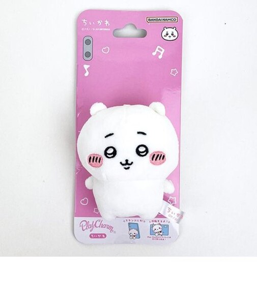 ちいかわ  Play Charm スマホスタンド マスコット  ホワイト
