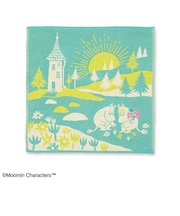 ムーミン MOOMIN 三重ガーゼハンカチ グリーン タオル 花束