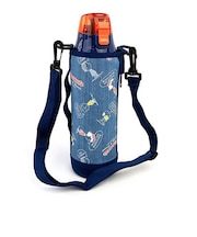 スヌーピー ダイレクトステンレスボトル ストライプ SN 青 グッズ(PWD)