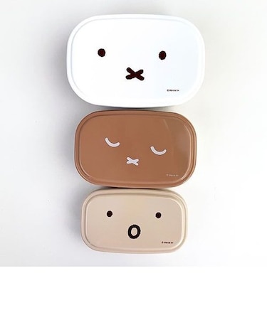 ミッフィー miffy シールBOX（3点セット） フェイスシリーズ ランチ 日本製