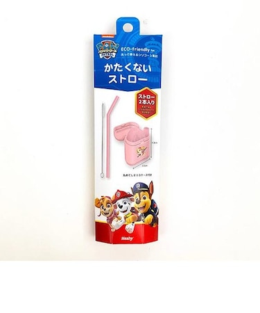 パウ・パトロール スカイ かたくないストロー ストロー エコ マイストロー ランチ キッチン ピンク
