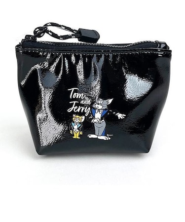 トムとジェリー PianoConcert ミニポーチ ブラック 小物入れ 小物入れ TOM and JERRY