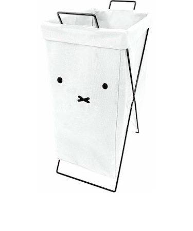 ミッフィー miffy 折り畳めるランドリーバスケット縦型（顔だけミッフィー）