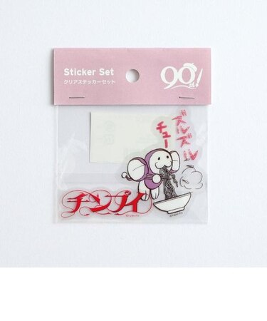 ドラえもん チンプイ クリアステッカーセット （パープル） 文具 シール 藤子・F・不二雄 生誕90周年記念