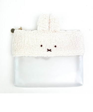 ミッフィー miffy ボアクリアフラットポーチ（ミッフィー） 小物入れ