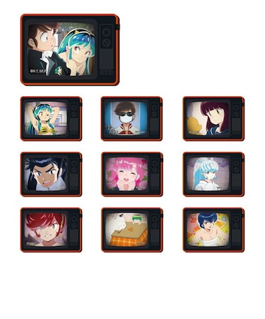 うる星やつら トレーディングTVフレームマグネット 全10種類コンプリートセット 大人買い