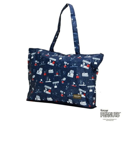 スヌーピー 折りたたみトートバッグ ナイト&スリープ SNOOPY