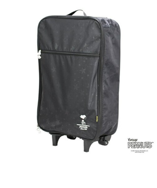 スヌーピー 折りたたみキャリー スターブラック スーツケース SNOOPY