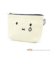 ミッフィー miffy 帆布ポーチ（M) フェイスナキガオ
