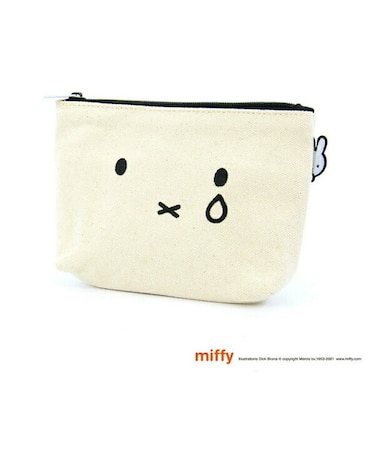 ミッフィー miffy 帆布ポーチ（M) フェイスナキガオ