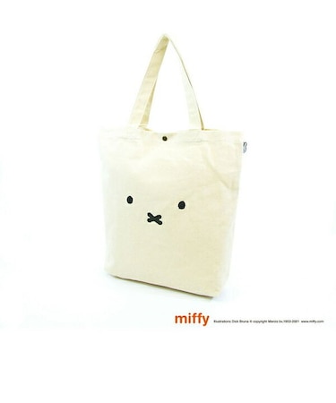 ミッフィー miffy トートバッグ フェイスナチュラル