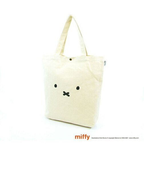 ミッフィー miffy トートバッグ フェイスナチュラル