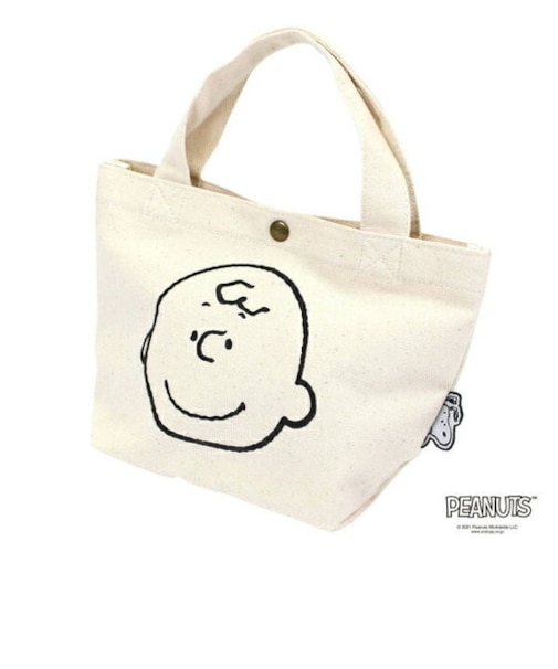 スヌーピー チャーリーブラウン ミニトートバッグ フェイス SNOOPY