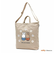 ミッフィー miffy 2WAY帆布トートショルダーバッグ フラワーアーチ ベージュ