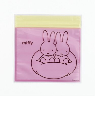 ミッフィー miffy ジッパーバッグ(パープル) 小物入れ ラッピング 日本製