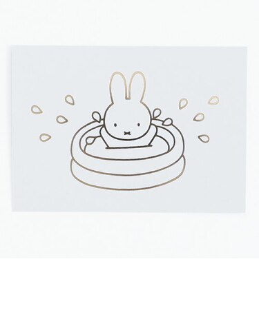 ミッフィー miffy ポストカード（splash） ハガキ 文具 日本製