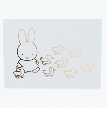 ミッフィー miffy ポストカード(walking) ハガキ 文具 日本製