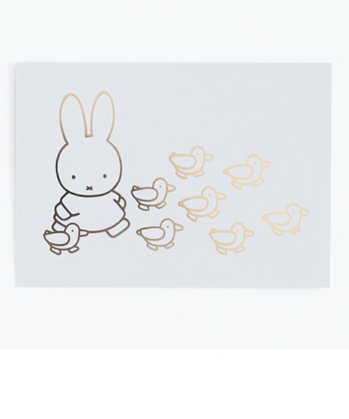ミッフィー miffy ポストカード(walking) ハガキ 文具 日本製