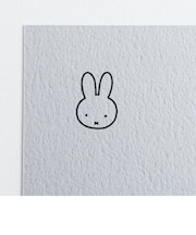 ミッフィー miffy ポストカード（purple） ハガキ 文具 日本製