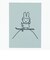 ミッフィー miffy ポストカード（blue） ハガキ 文具 日本製