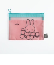 ミッフィー miffy メッシュフラットポーチ(pink) ポーチ 文具