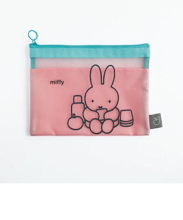 ミッフィー miffy メッシュフラットポーチ(pink) ポーチ 文具