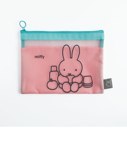 ミッフィー miffy メッシュフラットポーチ(pink) ポーチ 文具