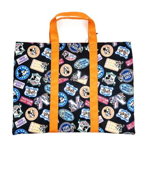 ディズニー スクールシリーズ トートバッグ ブラック 入学 入園 新学期 キッズ お稽古