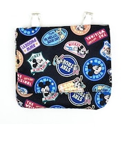 ディズニー スクールシリーズ クリップポーチ マルチポケット ブラック ハンカチ ティッシュ 入学 入園 新学期 キッズ