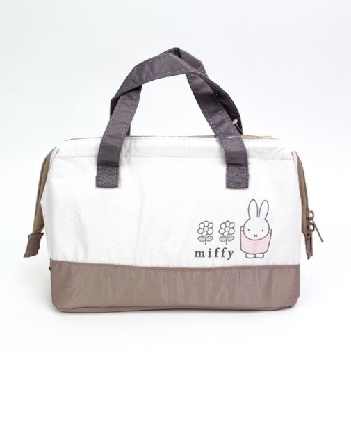 ミッフィー miffy ランチバック がま口 お弁当 ランチ キッチン 保温保冷 ベージュ
