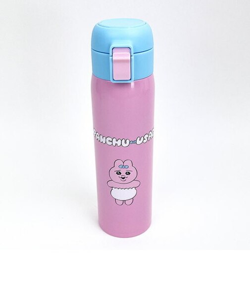おぱんちゅうさぎ ワンタッチマグボトル  水筒 ステンレスボトル  入園入学 新学期 ランチ キッチン ピンク