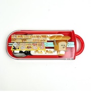 パンどろぼう 抗菌食洗機対応スライド式トリオセット 入園入学 新学期 お弁当 ランチ キッチン レッド