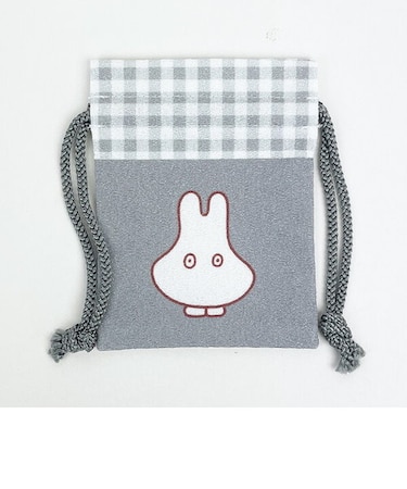 ミッフィー まめ巾着 グレー ポーチ 小物入れ