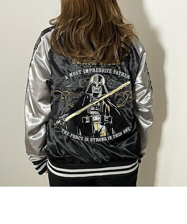 スターウォーズ スカジャン ダースベイダー ゴールドストロング L ジャンパー ブルゾン 上着