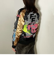 ワイルドスピード スカジャン スピードレースカー L ジャンパー ブルゾン 上着