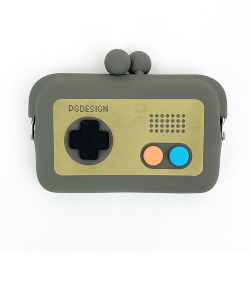 ドーモコントローラー (DO-MO CONTROLLER) シリコン製がまぐちカードケース チャコールグレー 小物入れ