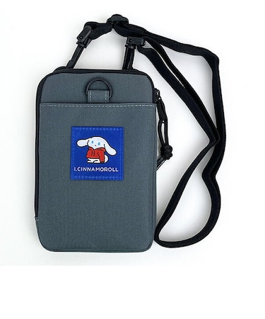 サンリオ シナモン アイシナモロール マルチショルダーポーチ グレー 小物入れ 化粧品入れ ガジェット バッグ